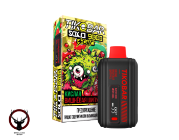Электронная сигарета TIKOBAR SOLO Кислая Вишнёвая Шипучка 9000 затяжек