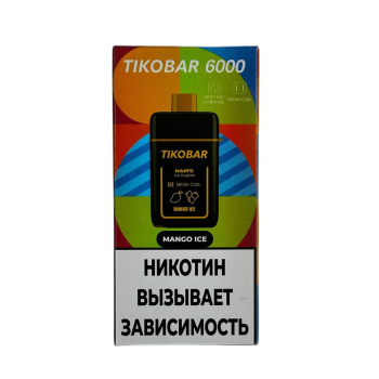 Эл. сиг. TIKOBAR 6000 Mango Ice (Манго Со Льдом)  2 %