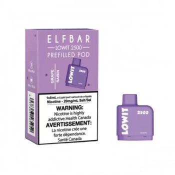 Картридж ELFBAR LOWIT 2500 Виноград/Grape, 6мл