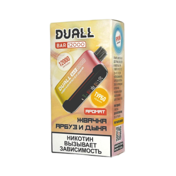 Эл. сиг. DUALL BAR 12000 Жвачка, арбуз и дыня 2 %