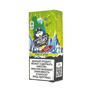 Эл. сиг. HUSKY AIRMAX 10000 Ultra Strong Chilly Kiwi /Ледяной киви 2 %