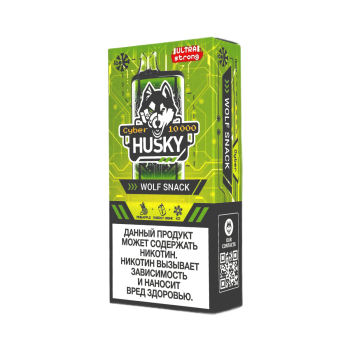 Эл. сиг. HUSKY CYBER 10000 Ultra Strong Wolf Snack /Энергетик, ананас, холодок 2 %