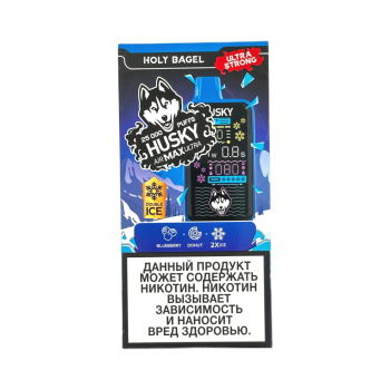 Эл. сиг. HUSKY AIRMAX ULTRA 25000 HolyBagel / Черничный пончик strong 2%