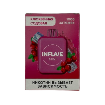 Эл. сиг. INFLAVE MINI 1000 Клюквенная содовая 2 %