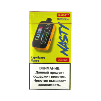 Эл. сиг. NASTY BAR D16Ki 16000 Caribbean Mango / Карибское манго 2 %