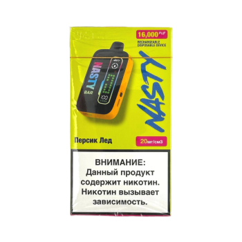 Эл. сиг. NASTY BAR D16Ki 16000 Peach Ice / Персик лед 2 %