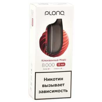 Эл. сиг. PLONQ MAX S 8000 Клюквенный морс 2%