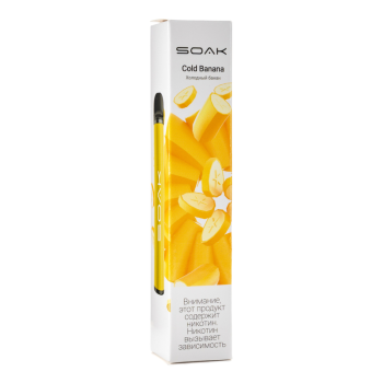 Эл. сиг. SOAK X ZERO WHITE 2200 Cold Banana/ Холодный банан 0 %