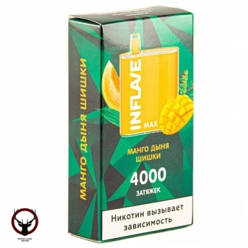 INFLAVE MAX Манго-Дыня-Шишки (4000 затяжек) МРК