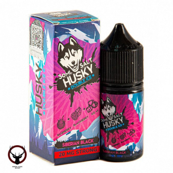 Жидкость HUSKY DOUBLE ICE SALT Siberian black 20 мг strong 30 мл