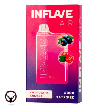INFLAVE AIR Смородина Клюква (6000 затяжек) МРК