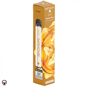 SOAK X ZERO Baked pear 1500 затяжек (без никотина) МРК