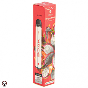 SOAK X ZERO Dragonheart 1500 затяжек (без никотина) МРК
