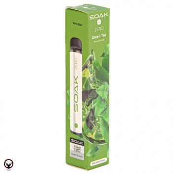 SOAK X ZERO Green tea 1500 затяжек (без никотина) МРК