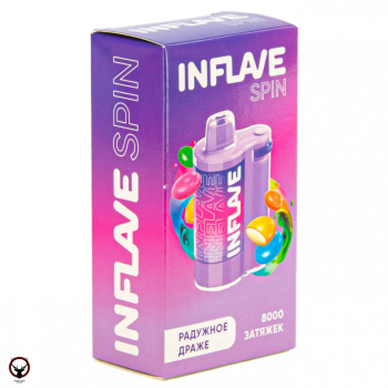 INFLAVE SPIN Радужное драже (8000 затяжек) МРК
