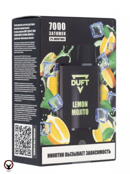 Электронная сигарета DUFT Lemon Mojito (7000 затяжек)