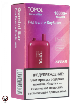 TOPOL GEMINI BAR Red Bull | Strawberry (2 вкуса, 10000+ затяжек)