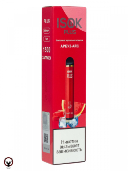 ISOK PLUS Арбуз Айс (1500 затяжек)