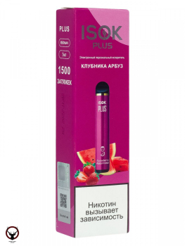 ISOK PLUS Клубника Арбуз (1500 затяжек)