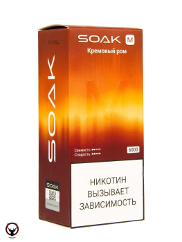 SOAK M Creamy Rum 6000 затяжек МРК