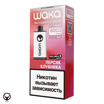 WAKA Персик Клубника (8000 затяжек) МРК