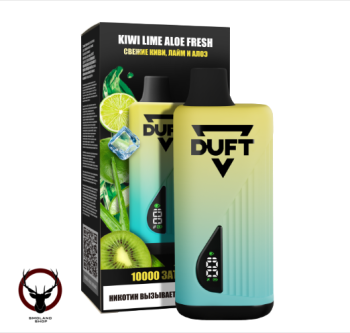 Электронная сигарета DUFT Kiwi Lime Aloe Fresh (10000 затяжек)