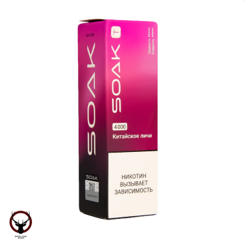 Электронная сигарета SOAK T Китайское личи 4000 затяжек