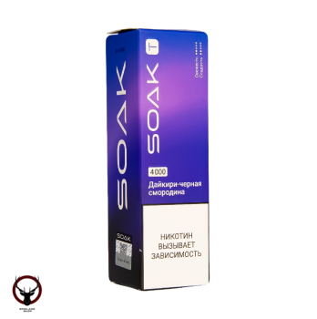 Электронная сигарета SOAK T Дайкири Чёрная смородина 4000 затяжек