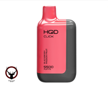 Электронная сигарета HQD CLICK Устройство + картридж Ежевика Мараккуйя (5500 затяжек)