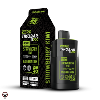 TIKOBAR ZERO Клубника Киви 8000 затяжек МРК