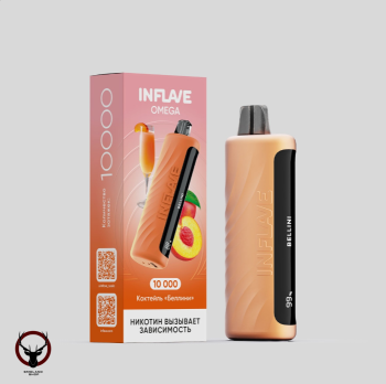 INFLAVE OMEGA Коктейль беллини (10000 затяжек) МРК