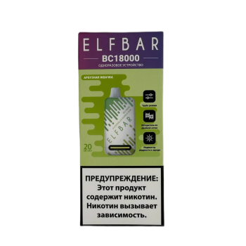Эл. пароген. ELFBAR 18000 BC Арбузная жвачка 2 %