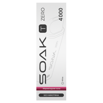 Эл. сиг. SOAK T ZERO 4000 Jello Coke (Мармеладная кола) 0%