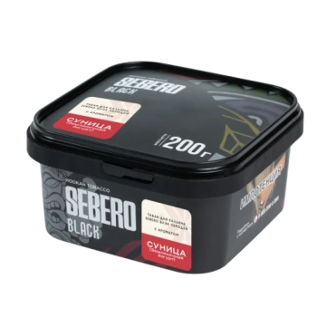 SEBERO Black Чародей с ароматом Суница (Земляничный йогурт), 200 гр.