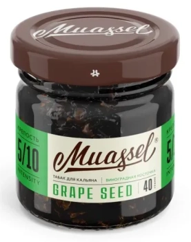 Muassel Extra Strong с ароматом Виноградная косточка, 40 гр.