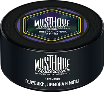 Табак Must Have - С Ароматом Голубики, Лимона и Мяты 125 гр.