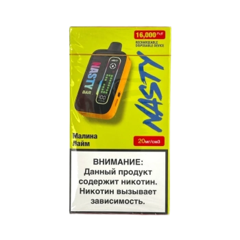 Эл. сиг. NASTY BAR D16Ki 16000 Raspberry Twist / Малина лайм 2 %