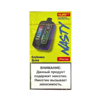 Эл. сиг. NASTY BAR D16Ki 16000 Strawberry Melon / Клубника дыня 2 %