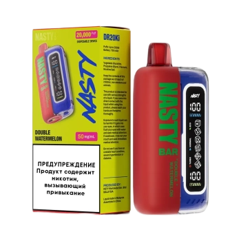 Эл. сиг. NASTY BAR XL DR20Ki 20000 Doubble Watermelon /Двойной арбуз 2 %