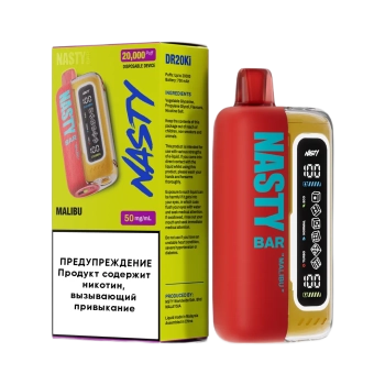 Эл. сиг. NASTY BAR XL DR20Ki 20000 Malibu / Малибу (ананас, апельсин, манго) 2 %