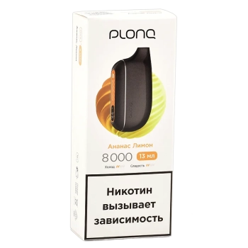 Эл. сиг. PLONQ MAX S 8000 Ананас лимон 2%