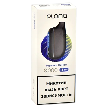 Эл. сиг. PLONQ MAX S 8000 Черника лимон  2%