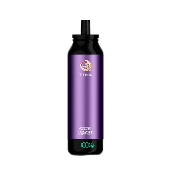 Эл. сиг. Q5 TITANIC 14000 Виноград, мята и лед /Grapes, mint and ice  2 %