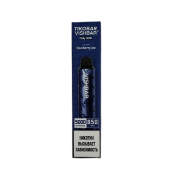 Эл. сиг. TIKOBAR X VISHBAR 5000 Черника Лед / Blueberry Ice 2%
