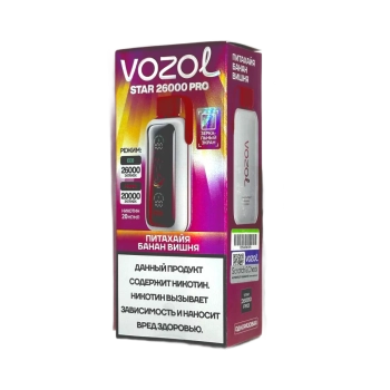 Эл. сиг. VOZOL STAR PRO 26000 Питахайя банан вишня 2 %