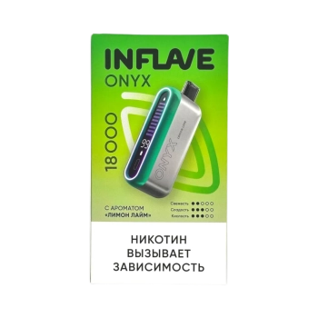 Эл. сиг. INFLAVE ONYX 18000 Лимон лайм 2%