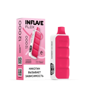 Эл. сиг. INFLAVE FLEX 12000 Малиновое мороженое 2%