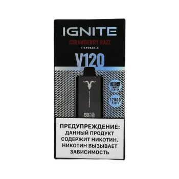 Эл. сиг. IGNITE V 120 12000 Strawberry Razz 2%