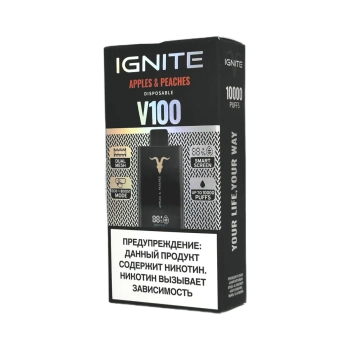 Эл. сиг. IGNITE V 100 10000 Apple Peach / Яблоко персик  2 %