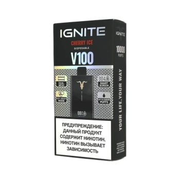 Эл. сиг. IGNITE V 100 10000 Cherry Ice/ Ледяная вишня 2 %